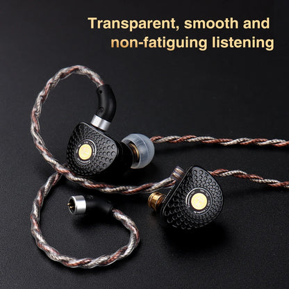 TRN RedChain Earphones Silver-Plated Copper OFC Copper Upgrade Cable with Swappable Connectors 2.5/3.5/4.4 For TRN MT1 MAX TA4