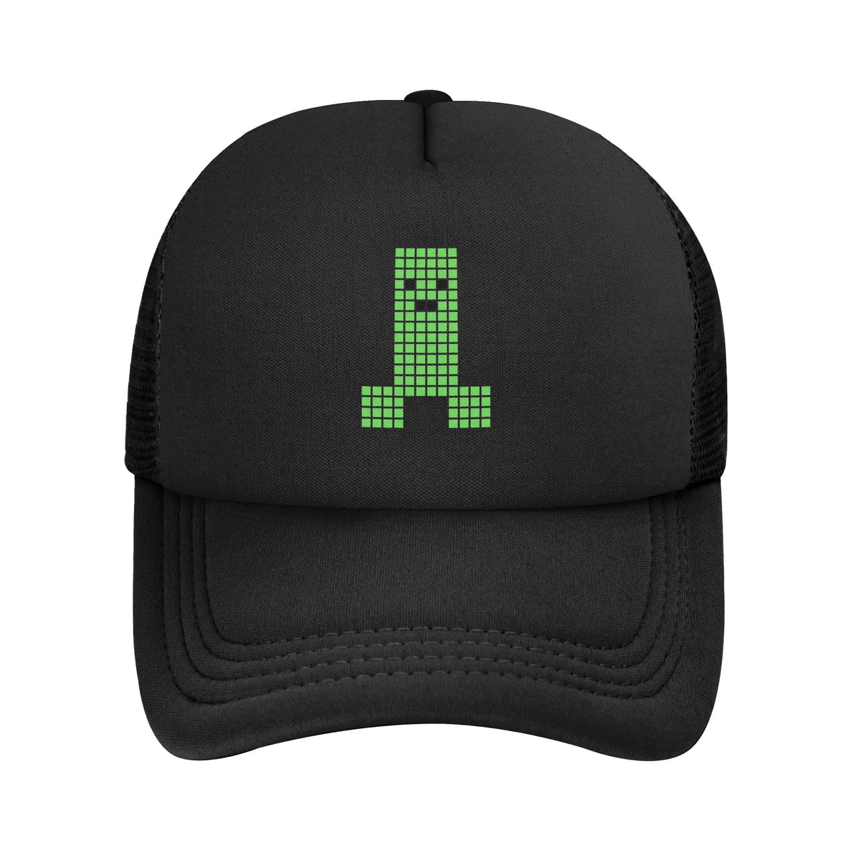 Kapa za odrasle Creepers z velikim čelom, v slogu videoigric, v stilu Trucker, mrežasta bejzbolska kapa, poliestrska kapa, sončna kapa, nastavljiva dirkaška kapa, poletna
