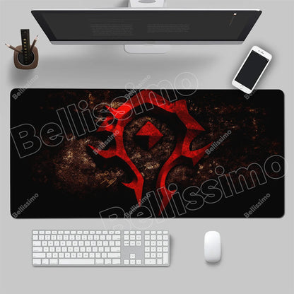 World Of Warcraft 90x40 Μεγάλο Gaming Mouse Pad Επιφάνειας Γραφείου για Παιχνίδια Csgo, Φυσικό Καουτσούκ, Μεγάλο Gamer XXL Mousepad Υπολογιστή