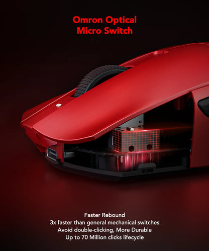 KYSONA Jupiter Series Gaming Mouse  Wired Wireless Mice 8Khz PAW3950 Sensor  Bluetooth 46g Rechargeable Web Driver For PC laptop