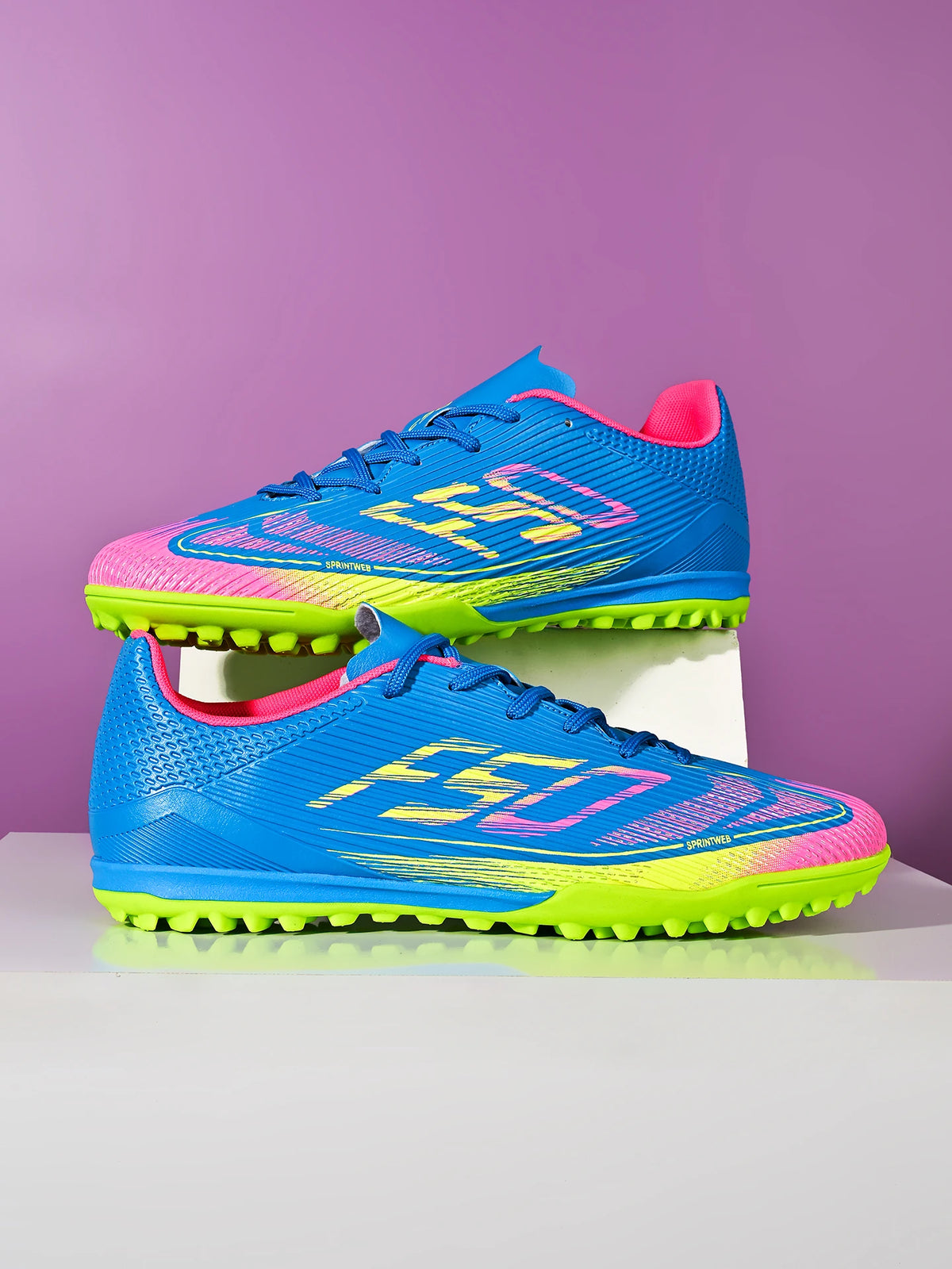 Chaussures de football Sport Essential TF Turf, tissu PU intégré, semelle en caoutchouc antidérapante, résistantes à l'usure, unisexes, décontractées.