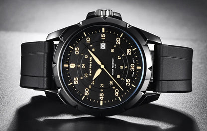 Orologio da uomo SAPPHERO – Orologio al quarzo di lusso, impermeabile fino a 50 m, dotato di un meccanismo importato e di una cassa in acciaio inossidabile – Un’idea regalo ideale per l’uomo.
