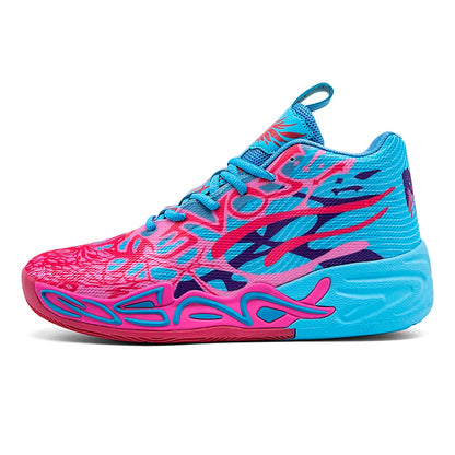 Basketball Shoes for Men Soft Lightweight Training Field Anti-Slip Shock-Absorbing Breathable Comfortable High-Top Sneakers for Men