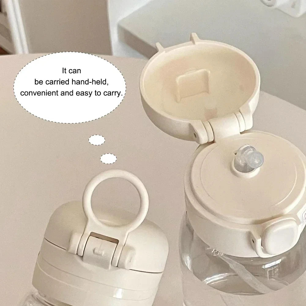 400ML Fortnites 18CM Straw Cup for Adult Boys Girls Cute Water Cup Cartoon Students Drop-Resistant Water Bottle Portable Gifts