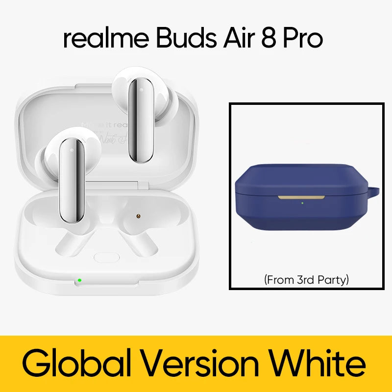 realme Buds Air 8 Pro Global Version 55dB Active Noise Cancelling True Wireless Earphone Bluetooth 6.1 LHDC 5.0 TWS Earbuds IP55