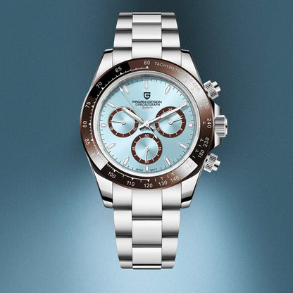 Orologio cronografo da uomo PAGANI DESIGN – Orologio da polso al quarzo di lusso, luminescente e impermeabile.