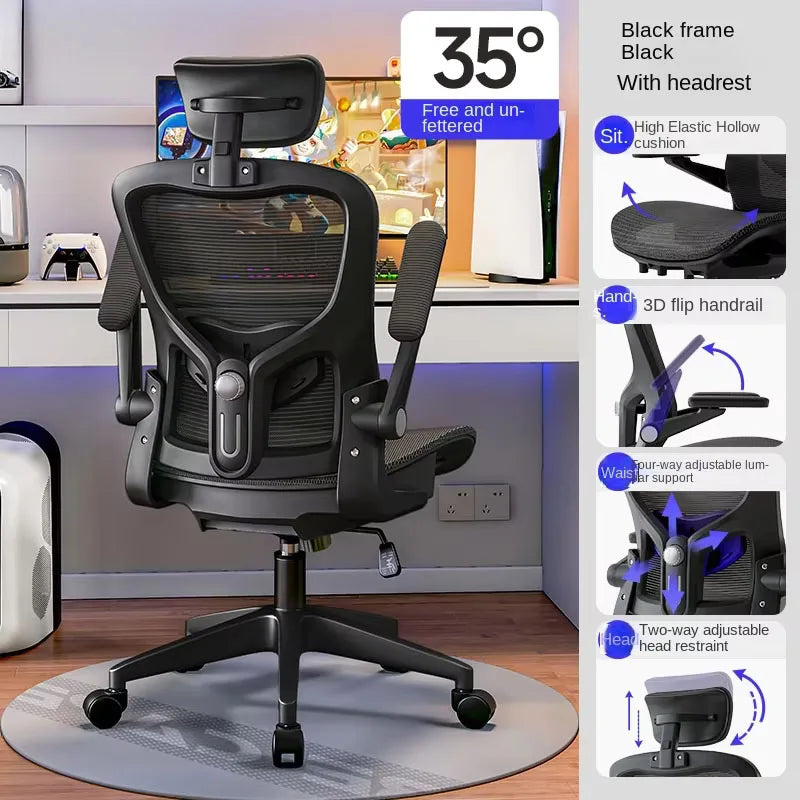 UVR Mesh Staff Office Chair Comfortable Ergonomic Design Armchair Furniture Lift Adjustable Recliner Gaming Computer Chair