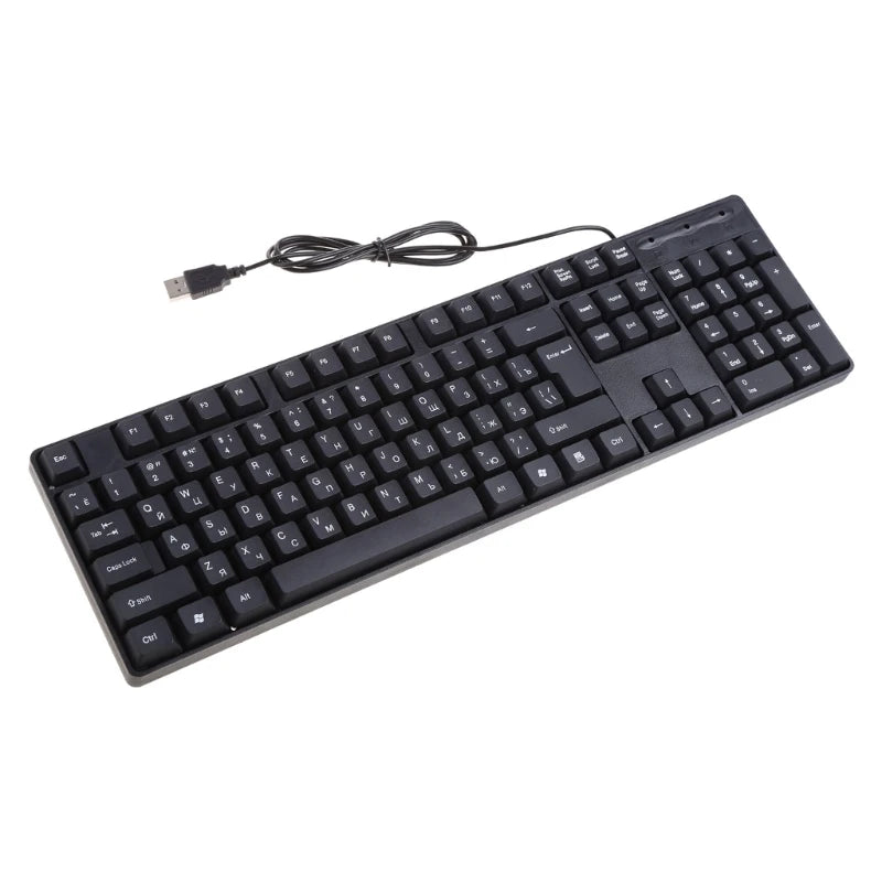 Ergonomic USB PC Computer Keyboard, Russian Keyboard / English Keyboard DropShipping