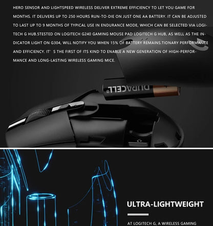 Logitech G102 G203 Wired Gaming Mouse 2.1 Meter Long Cable 8000 DPI RGB Effects for PC Laptop Office Gamer Flexible