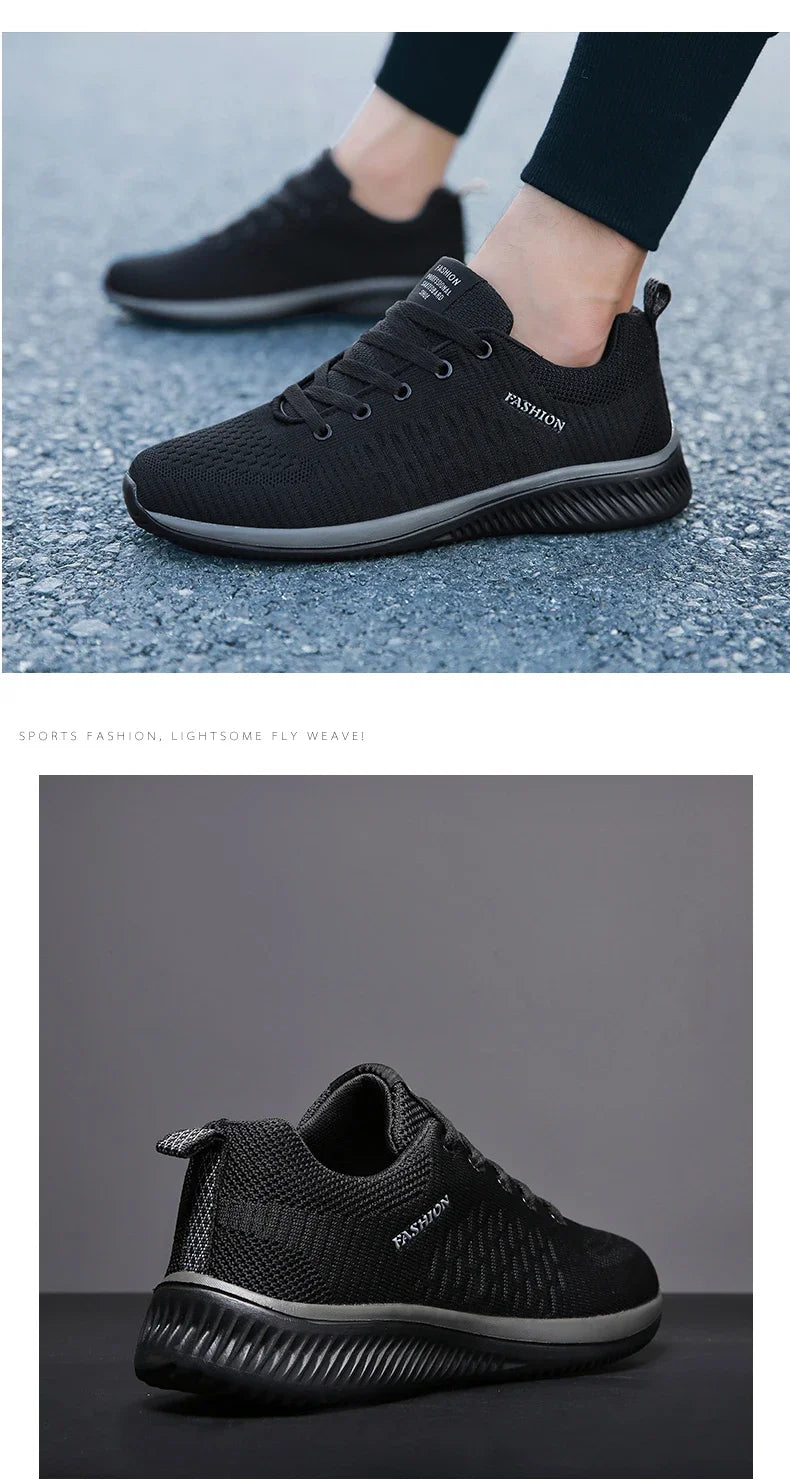 Męskie dzianinowe buty do biegania i chodzenia, casualowe sneakersy, oddychające sportowe buty do biegania, treningu i na siłownię, lekkie buty outdoorowe dla kobiet, rozmiary 38-47