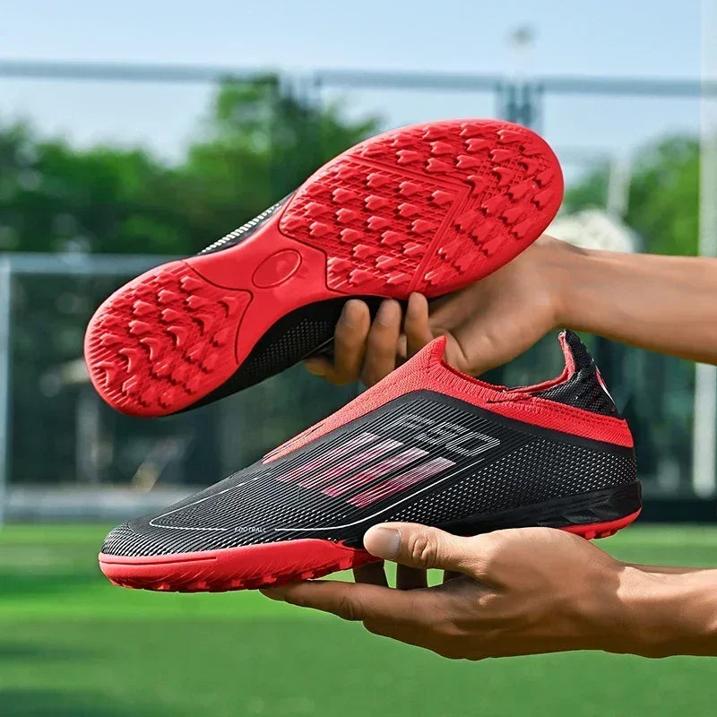 Nouvelles chaussures de football pour hommes, crampons de sport d'extérieur pour garçons et adultes, bottes de football d'entraînement respirantes, antidérapantes, à crampons longs, confortables