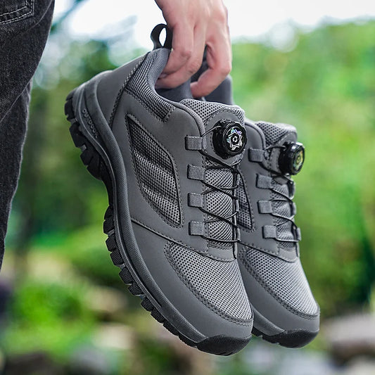 Outdoor-Sportschuhe für Herren für Frühling und Herbst mit Drehverschluss, praktische, bequeme, rutschfeste Wanderschuhe in großen Größen 39-48