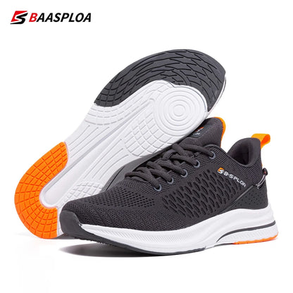 Baasploa Lightweight Running Shoes For Men Comfort Men's Designer Mesh Casual Sneakers Lace-Up Male Outdoor Sports Tennis Shoes