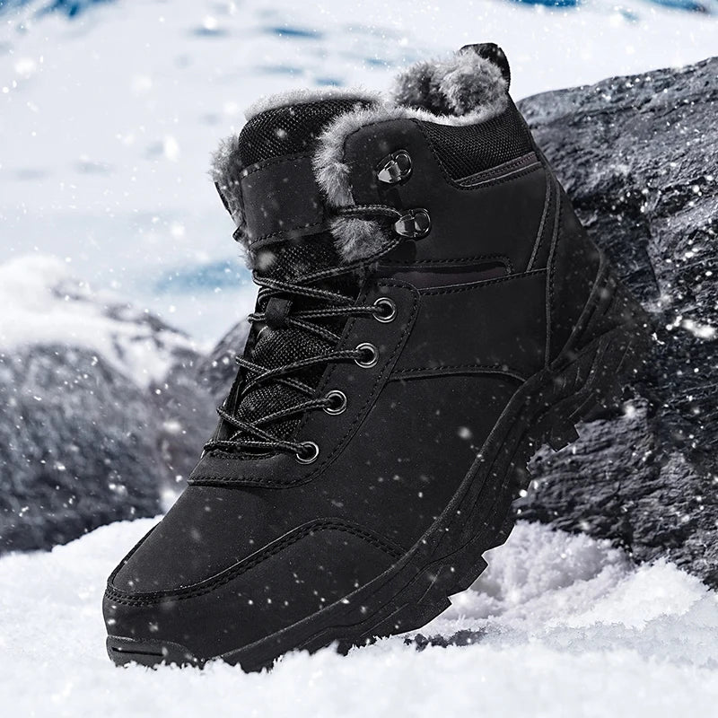 men boots 2025 New Winter Slippers Warm Men Shoes Waterproof Non-Slip Plush Sneakers Male tenis shoes Boots Men Sneakers Winter