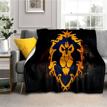 WOW, World of Warcraft Demon Hunter, Lich King, pătură din flanel pentru pat, dormitor, canapea, picnic, pătură pentru exterior și timp liber