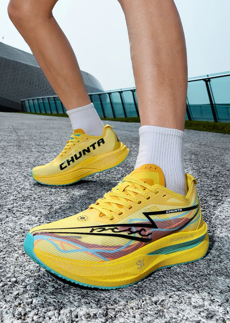 Men's Sports Shoes Carbon Plate Running Shoes Male Marathon Sneakers Racing Shock-absorbing Athletics Training Shoes for Women