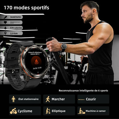 KOSPET TANK T3 Ultra 2 Smart Watch For Men GPS Stainless Steel Smartwatch 50M Waterproof IP69K Health Monitor for Android iOS