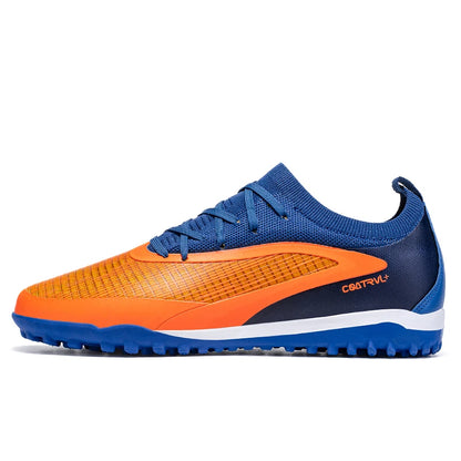 Men New TF Football Boots Sneakers Society Field Resistant Adult Breathable Male Soccer Shoes Training Top Quality Studded