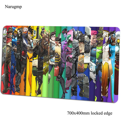 overwatch mouse pad 700x400x3mm gaming mousepad anime Personality office notbook desk mat Boy Gift padmouse games pc gamer mats