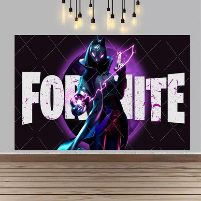 F-fortniteds Backdrop Poste  Boy Birthday Party Banner Kids  Birthday Cake Table Decor Party Supplies Photography Props Gift