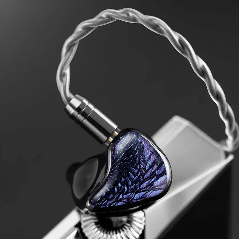 Écouteurs de jeu filaires Kinera Celest Wyvern noirs, intra-auriculaires, HiFi, avec un transducteur dynamique LCP de 10 mm, casque musical avec micro 3,5 mm Type-C