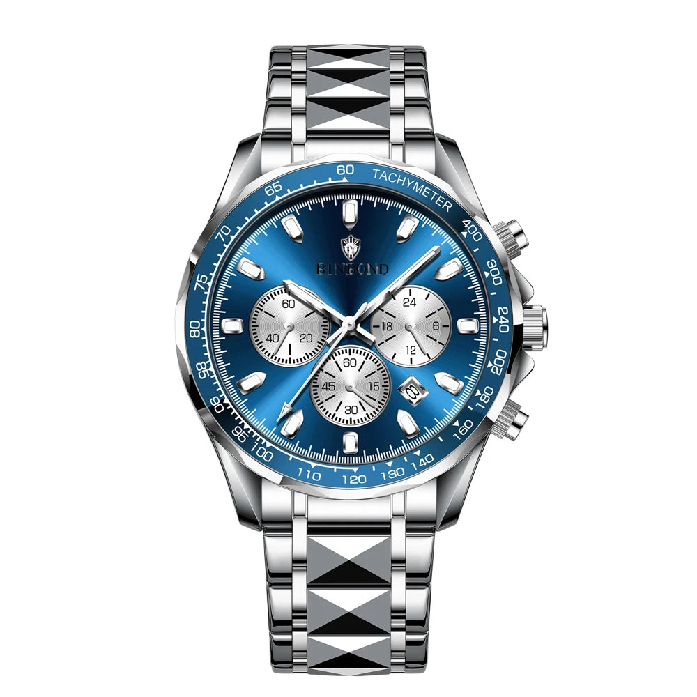 Automatikuhr für Herren, blau, sportlich, digital, topmodisch, Quarzuhren, Luxusuhren
