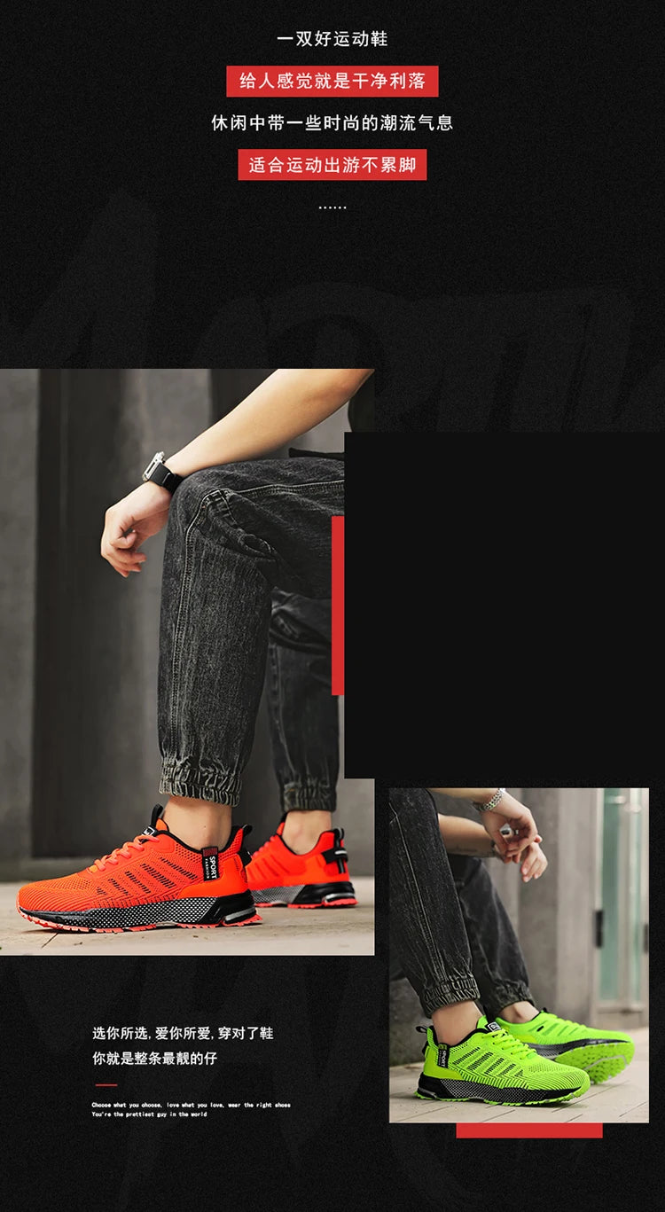 Men's Fashion Sneakers Breathable Comfortable Lightweight Walking Shoes Casual Sports Running Tennis Gym Training Shoes for Men
