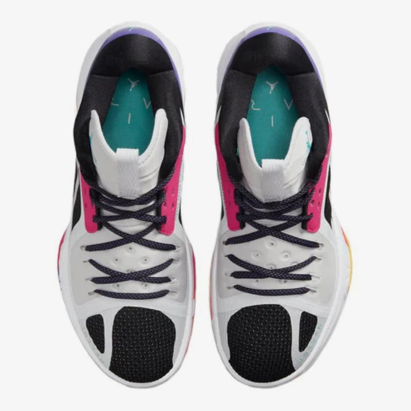 Nike genuine JORDAN men's comfortable shock-absorbing mid top practical basketball shoes DH0248-130