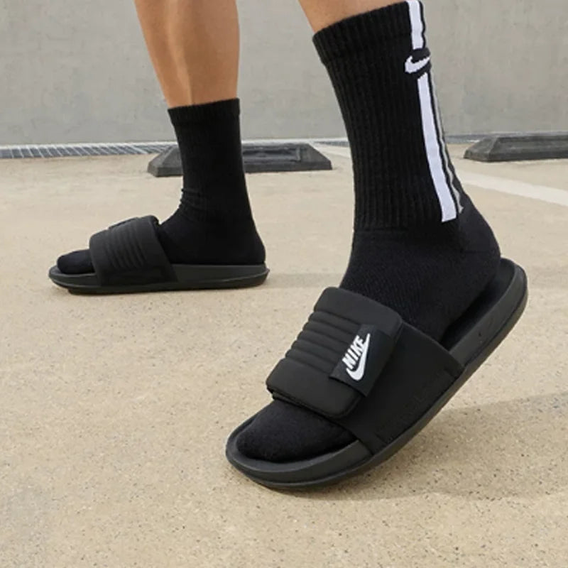 Nike Offcourt Adjust Men's Black Lightweight Outdoor Casual Slides DQ9624-001