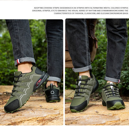 Men Waterproof Hiking Shoes Non-Slip Hunting Boots Outdoor Tactical Training Sports Shoes Men Walking Hiking Travel Shoes
