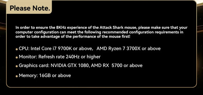ATTACK SHARK R5 Ultra Carbon Fiber Wireless Gaming Mouse, PixArt PAW3950MAX Gaming Sensor, 42000DPI, 8000Hz, MCU Nordic 52840