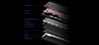 Tastiera meccanica Akko 5075 V3 75% 8000/10000mAh 2.4GHz wireless/cablata Type-C/BT 5.0 hot swap RGB gasket per gaming e digitazione