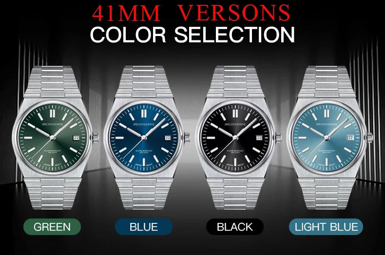 2025 New Arrivals Specht&Sohne Mens Watches Stainless Steel Sapphire Classic Quartz Men Watch Relogio Masculino 100M Waterproof
