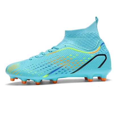 Men Outdoor Football Boots FG/TF Professional Training Soccer Shoes Cleats Turf Futsal Match Grass Unisex Non-slip Breathable