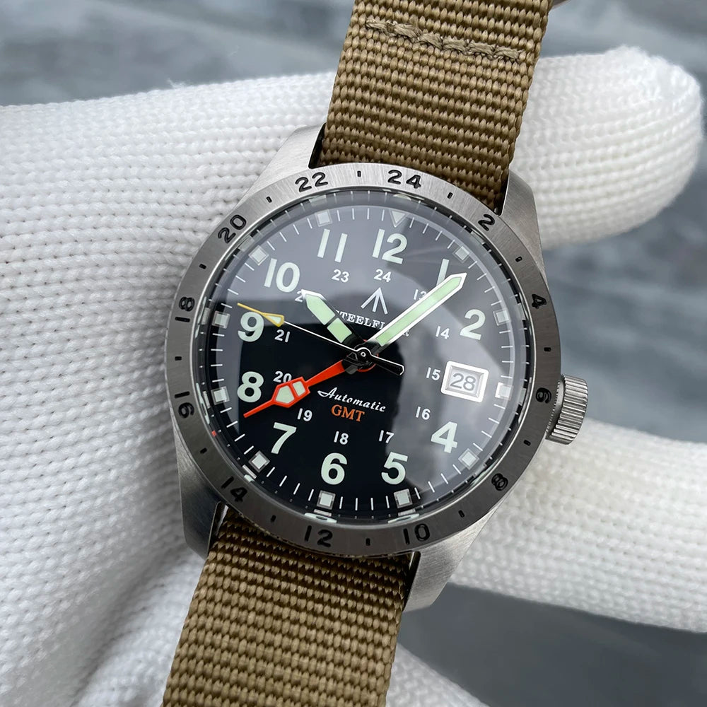 STEELFLIER Official SF792 GMT Mechanical Wristwatch NH34 Movement Super BGW9 C3 Luminous 200M Waterproof Men's Luxury Dive Watch