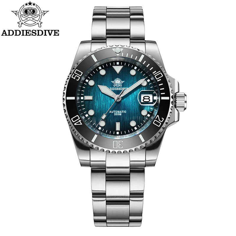 ADDIESDIVE Hot selling Men's Automatic Watch Sapphire Glass 200m Waterproof Watch BGW9 Night Light Classic Men's Watch AD2536
