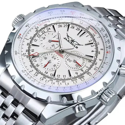 JARAGAR 212 Orologio meccanico automatico da uomo, modello business di lusso con calendario settimanale, orologio da uomo, regalo premium, Reloj Hombre