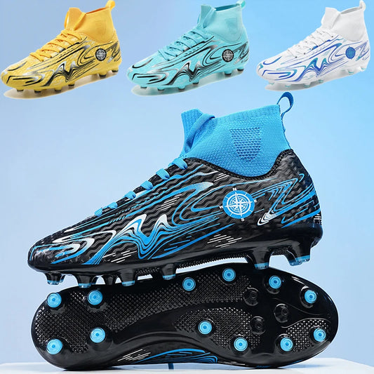 Chaussures de football professionnelles antidérapantes pour enfants, chaussures de sport d'extérieur pour garçons, baskets de futsal pour matchs et entraînements