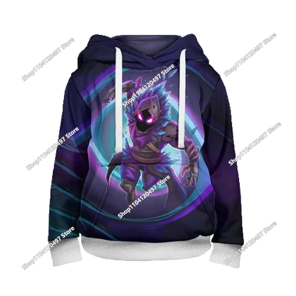 Nowe bluzy Fortnite 2025 z kapturem, nadruk 3D, bluza męska Harajuku z długim rękawem, krój oversize, unisex, odzież cosplayowa