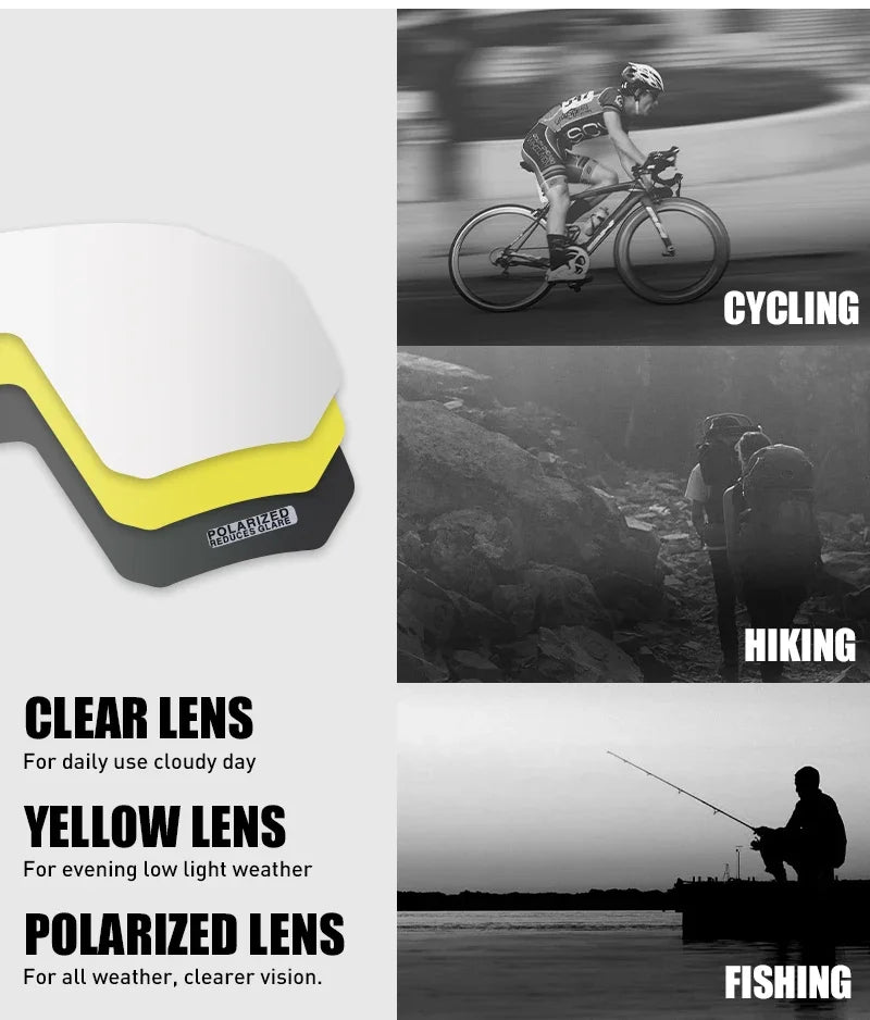 Kapvoe: Gafas de sol de marca para hombre, para pesca, montaña y ciclismo; gafas para mujer, para bicicleta de carretera; gafas de bicicleta; gafas de ciclismo; Oculos Ciclismo