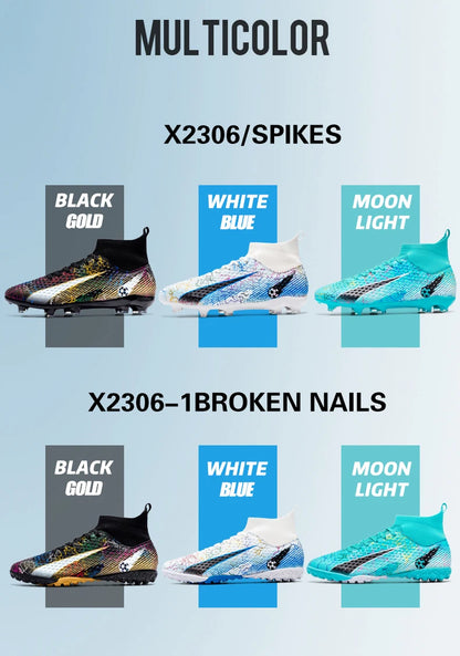 Men Soccer Shoes Kids Football Boots Women Professional Soccer Cleats Antiskid Chaussure TF/FG Outdoor Athletic Football Shoes
