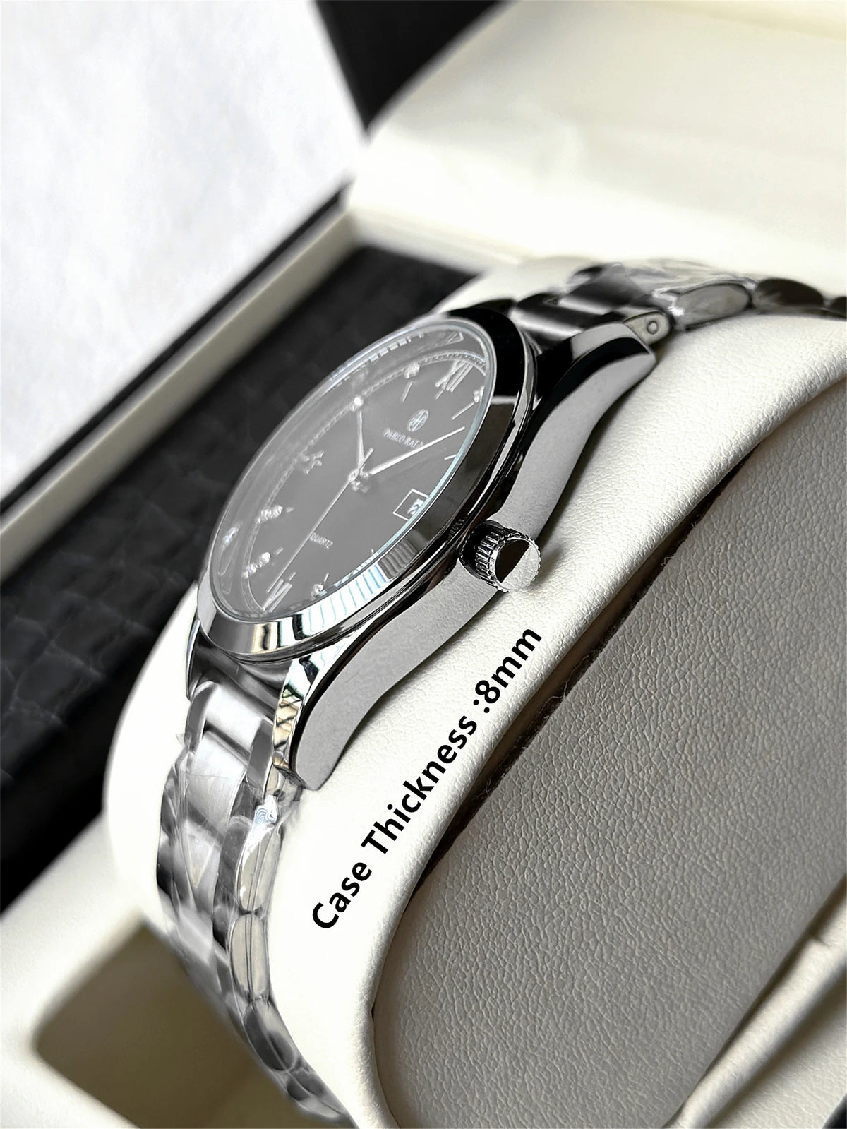 PABLO RAEZ Photos réelles Montres de luxe pour homme Étanche Montre avec date luminescente Acier inoxydable Quartz tendance pour homme