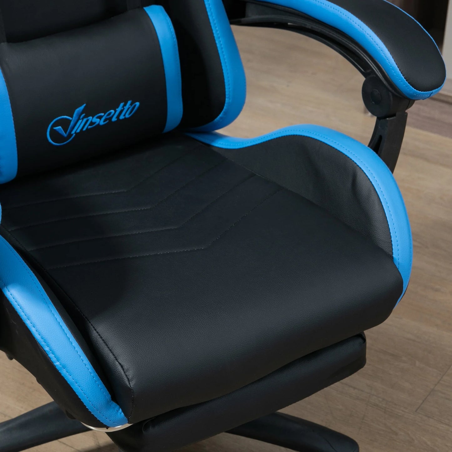 Gaming Chair with footret, Ergonomic Gaming Chair with Lumbar Cushion, head, Gaming Chair, Adjustable heights compitter Chair