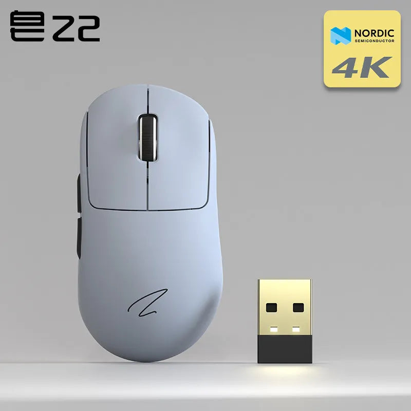Zaopin Z2 Wireless Mouse 3 Mode Paw3395 4k Return Lightweight ESports Mouse Custom Computer Gaming PC Gamer Accessory Mice Gifts
