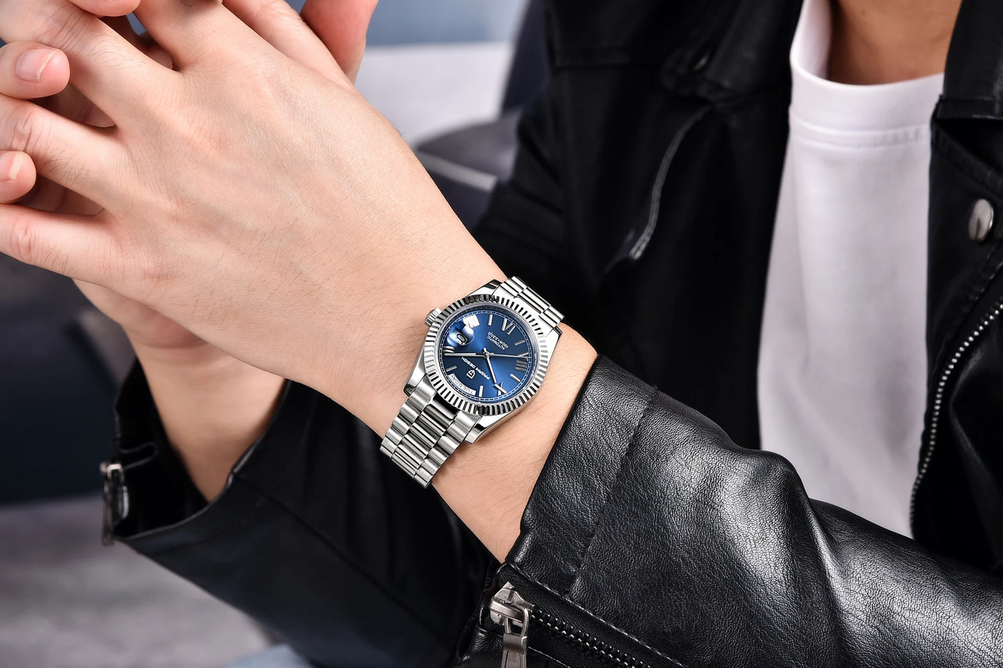 PAGANI DESIGN Men's Watches Green Luxury Automatic Watch For Men ST16 Mechancial Wrist watch Men For 2025 New Stainless steel