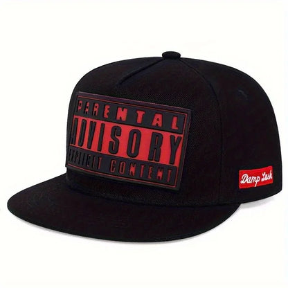 2025 Personalized New ADVISORY Embroidered Street Dance Hip Hop Hat Outdoor Leisure Sunshade Hat Flat Edge Baseball Hat Unisex