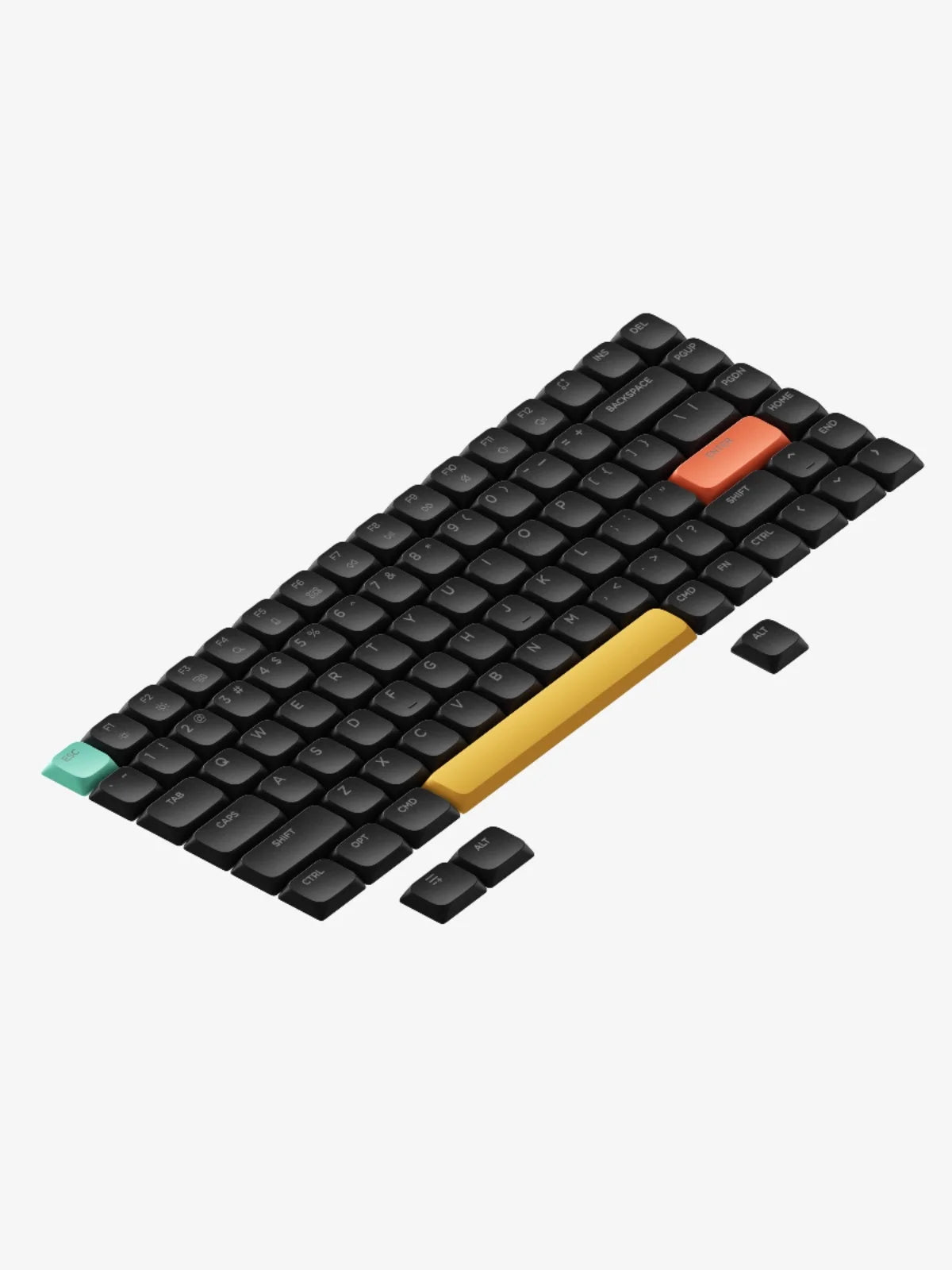 NuPhy nSA Profile Shine-through nSA PC Keycaps Transparent Keycap Low Profile Suitable for Air Series For AIR75/AIR75 V2/AIR96