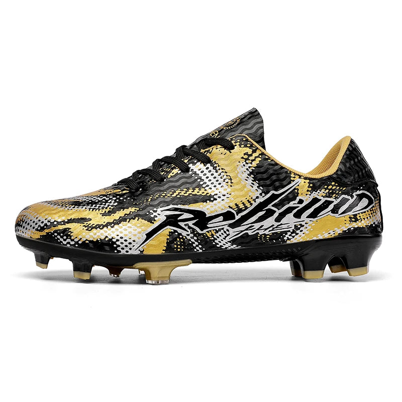 Nouvelles chaussures de football pour hommes, crampons FG, pointes longues TF, crampons pour terrain synthétique, chaussures de football Yonug, antidérapantes, unisexes, pour entraînement et match sur gazon extérieur