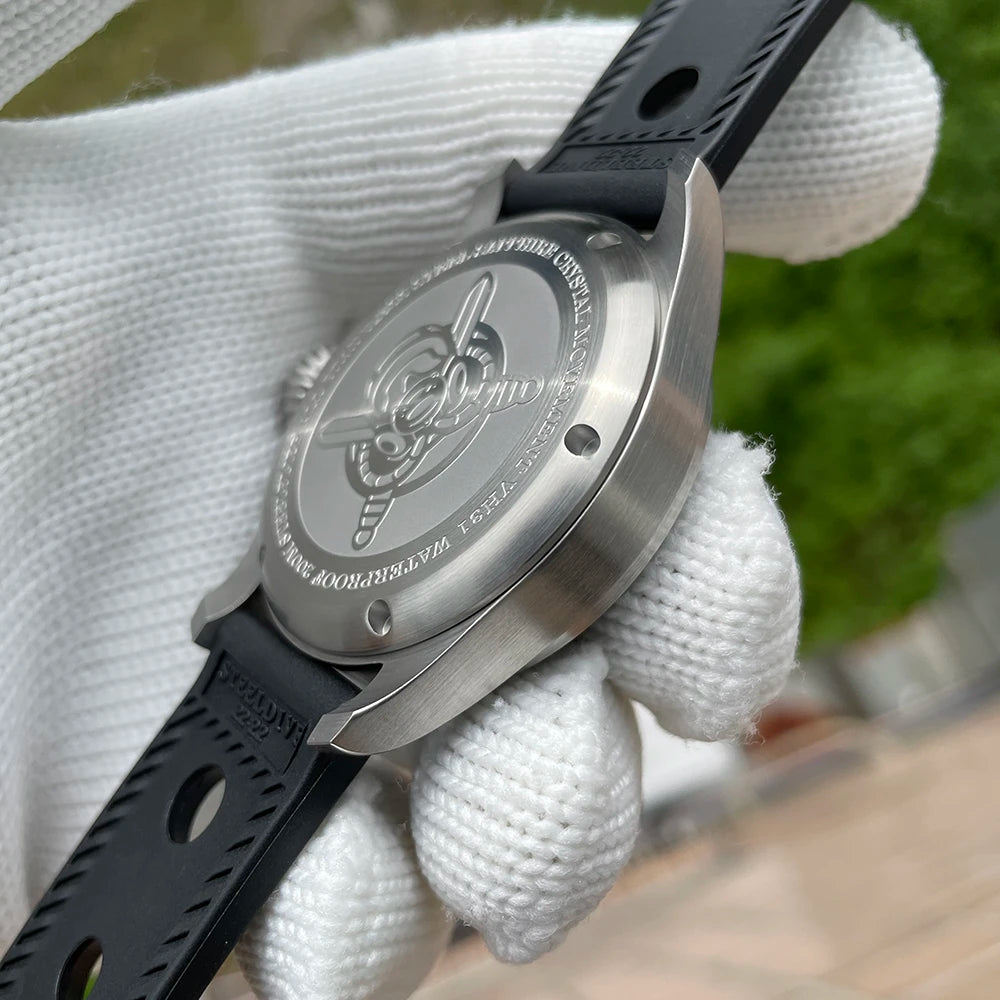 STEELFLIER Official SF743 Quartz Pilot VH31 Steel Strap Onion Crown 20Bar Waterproof Sapphire Crystal Luxury Dive Luminous Watch