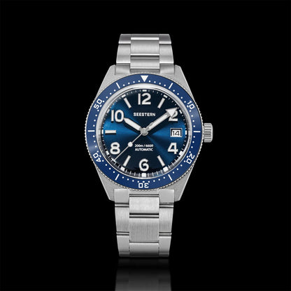 SEESTERN Diver Men Watch Automatic Mechanical Wristwatches NH35 Movement Ceramic Bezel 20Bar Waterproof Sapphire Luminou S434-2